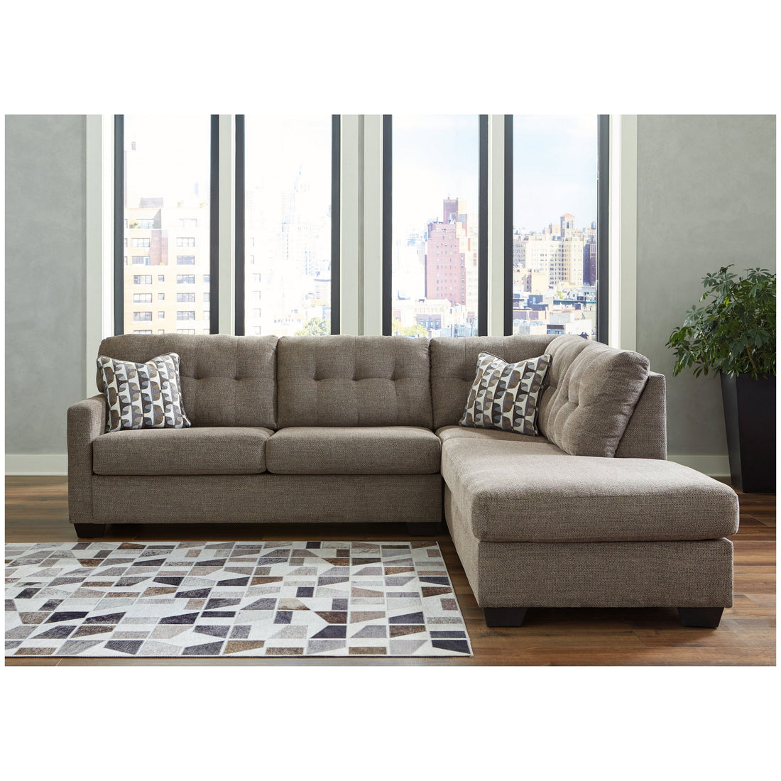 Mahoney 2-Piece Sectional with Chaise Ash-31005S2