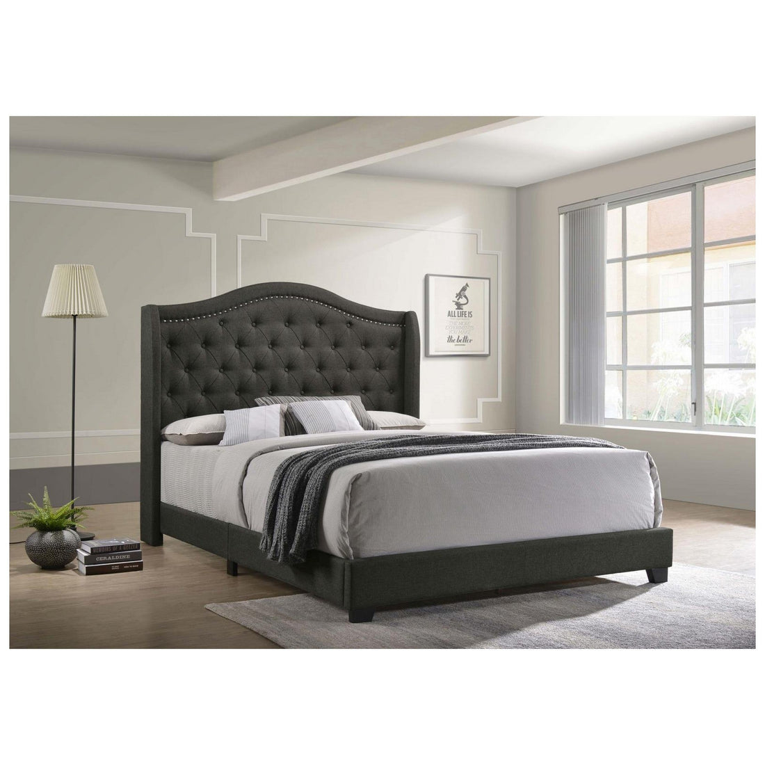 Sonoma Camel Back Full Bed Grey 310072F