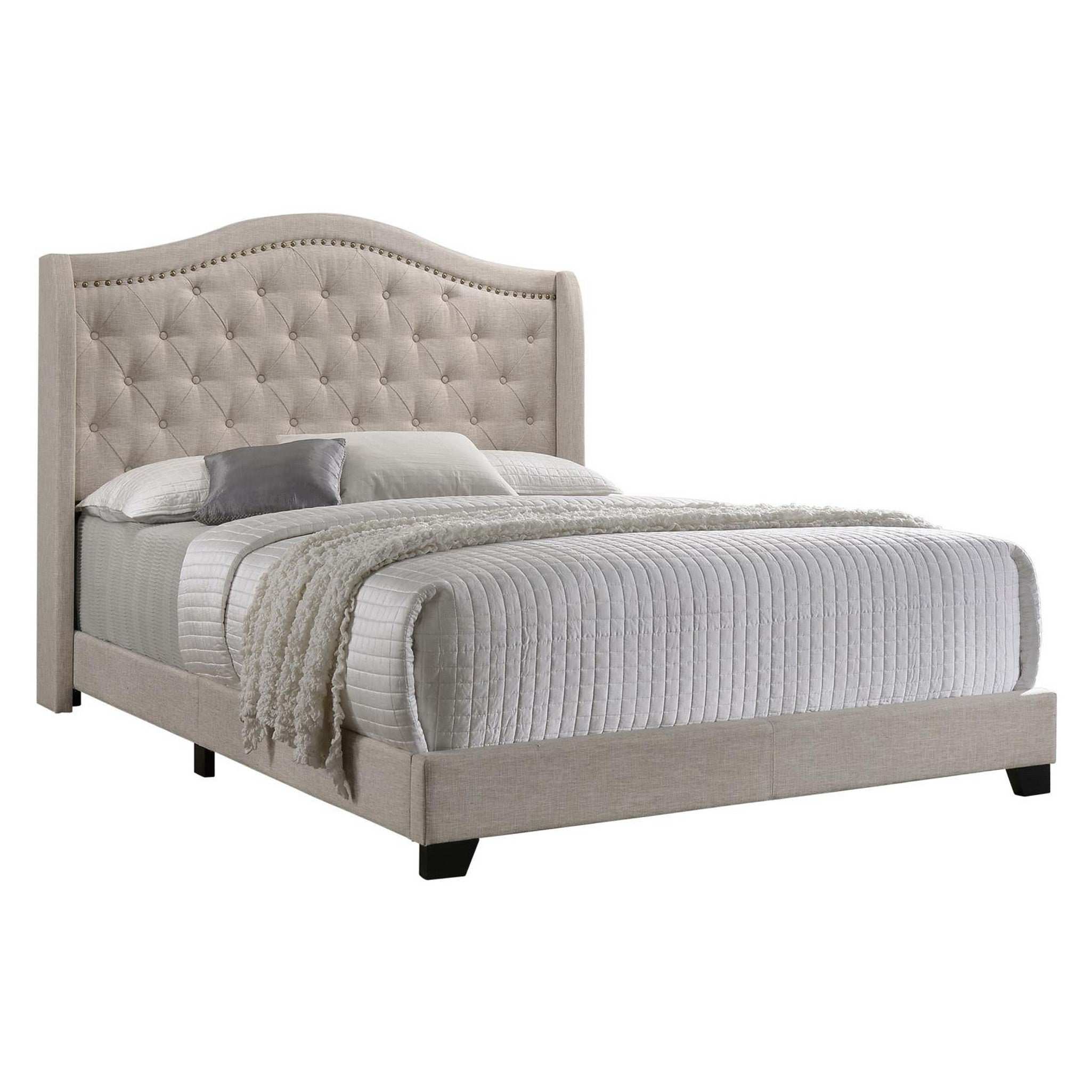 Sonoma Camel Back Full Bed Beige 310073F