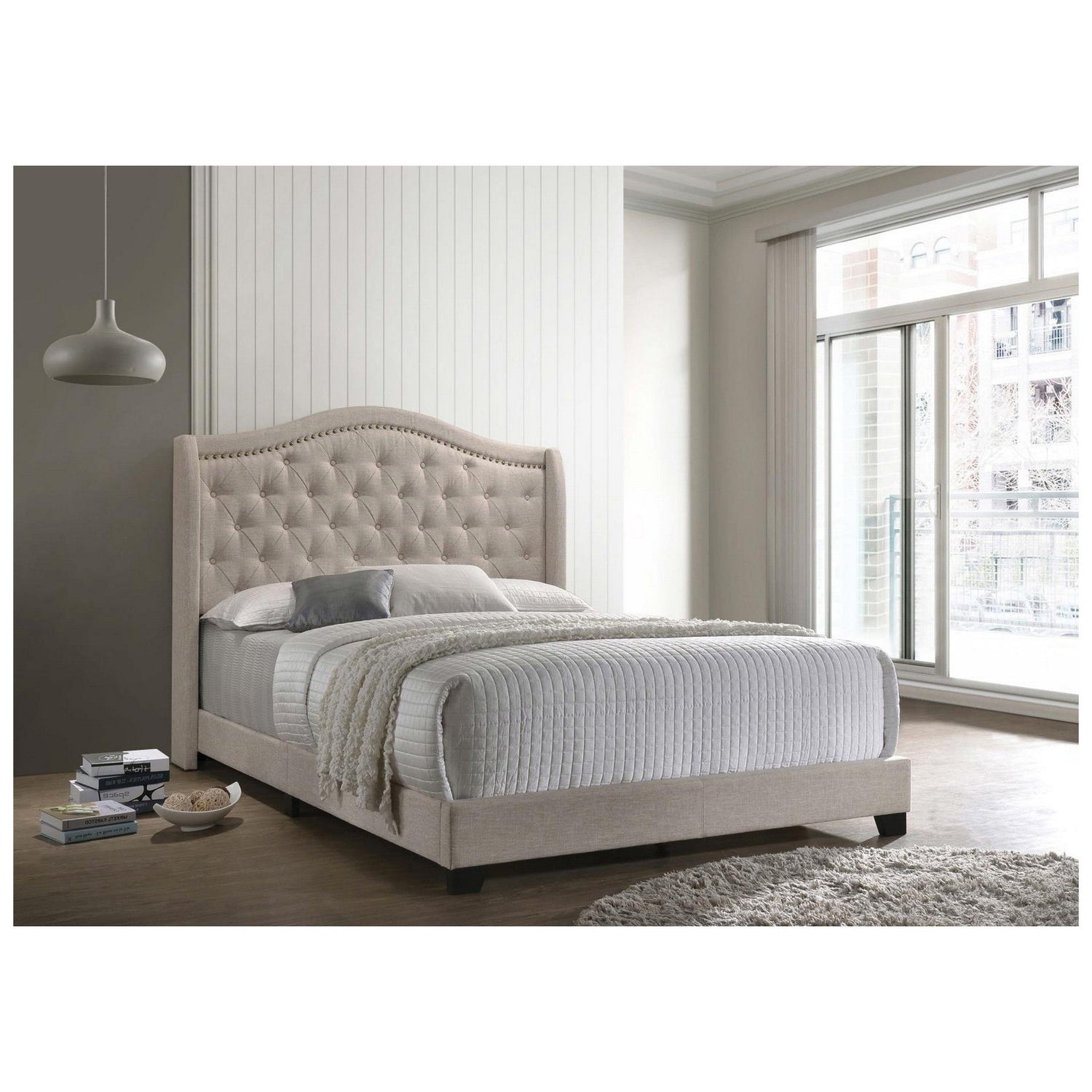 Sonoma Camel Back Eastern King Bed Beige 310073KE