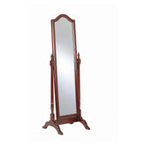 Cabot Rectangular Cheval Mirror with Arched Top Merlot 3103