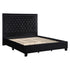 Hailey Upholstered Tufted Platform Eastern King Bed Black 315925KE