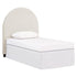 June Upholstered Arched Twin Headboard Ivory 315926T