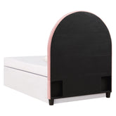 June Upholstered Arched Twin Headboard Blush 315927T