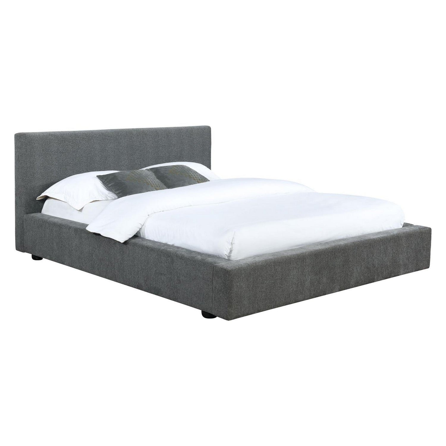 Gregory Upholstered Platform Bed Graphite 316020F