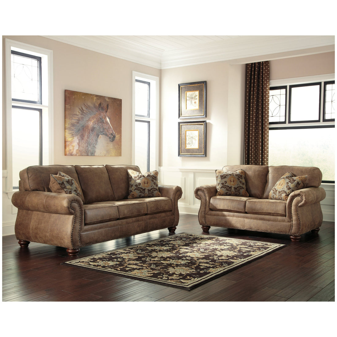 Larkinhurst Sofa and Loveseat Ash-31901U4