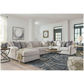 Dellara 5-Piece Sectional with Chaise Ash-32101S7