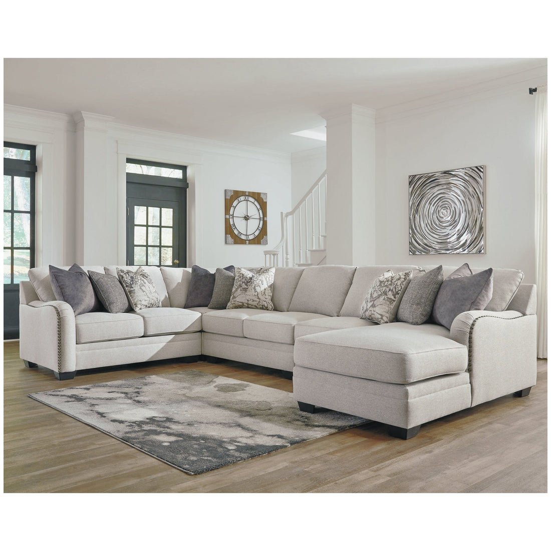 Dellara 5-Piece Sectional with Chaise Ash-32101S8