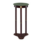 Edie Round Marble Top Accent Table Merlot 3315