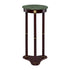 Edie Round Marble Top Accent Table Merlot 3315