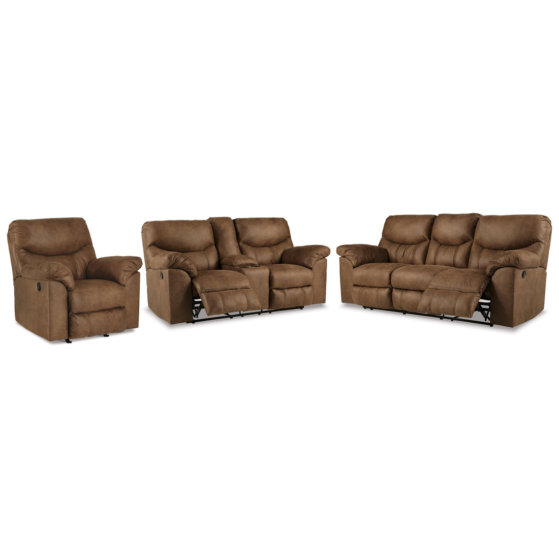 Boxberg Reclining Sofa, Loveseat and Recliner Ash-33802U5