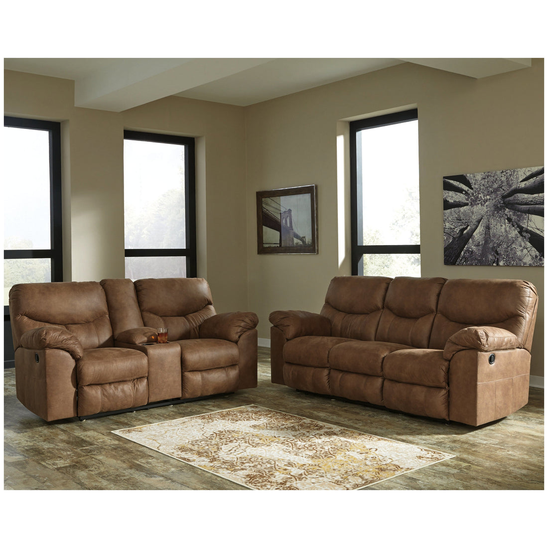 Boxberg Reclining Sofa and Loveseat Ash-33802U1