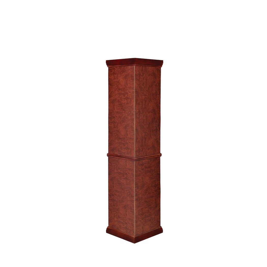 Appledale 6-shelf Corner Curio Cabinet Medium Brown 3393