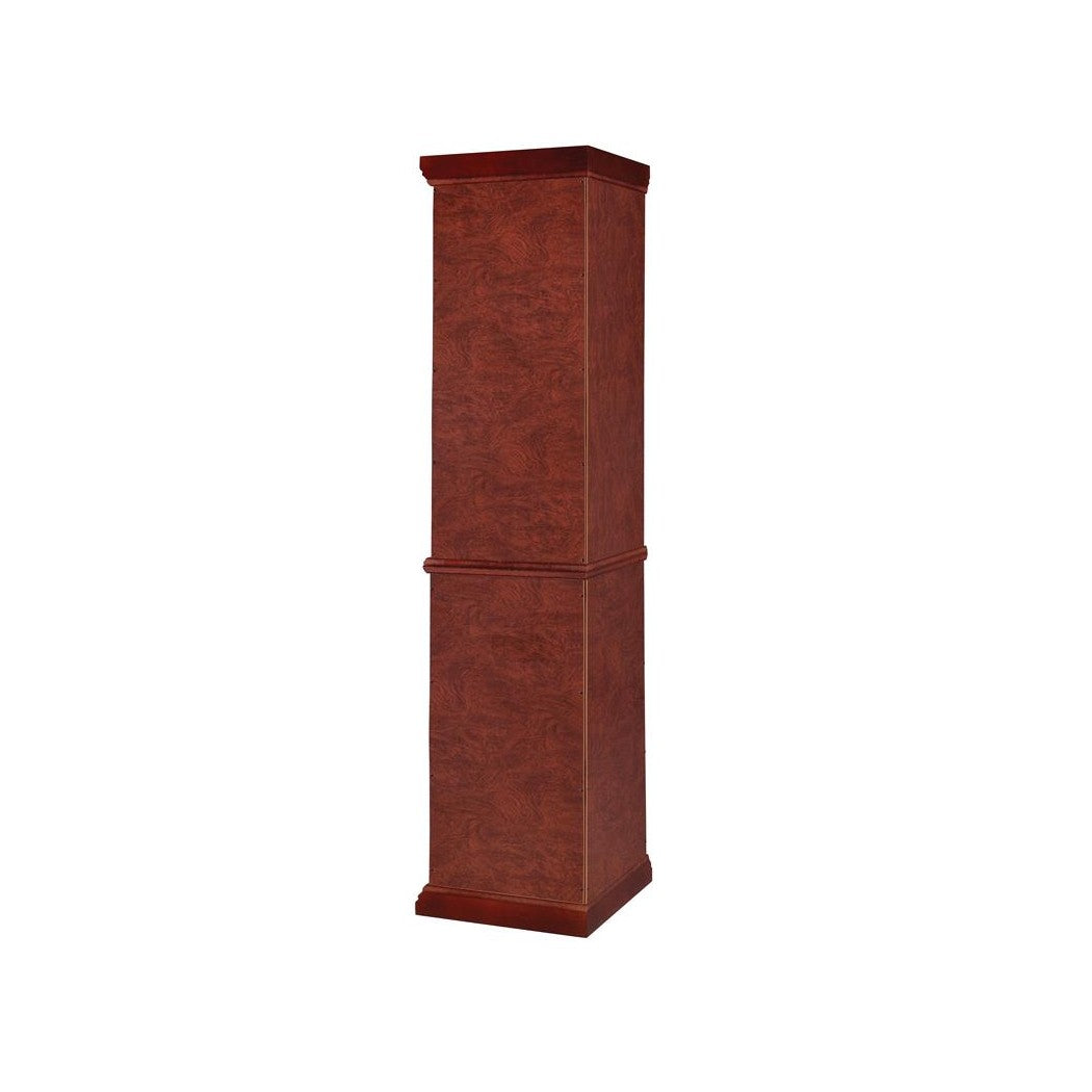 Appledale 6-shelf Corner Curio Cabinet Medium Brown 3393