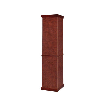 Appledale 6-shelf Corner Curio Cabinet Medium Brown 3393