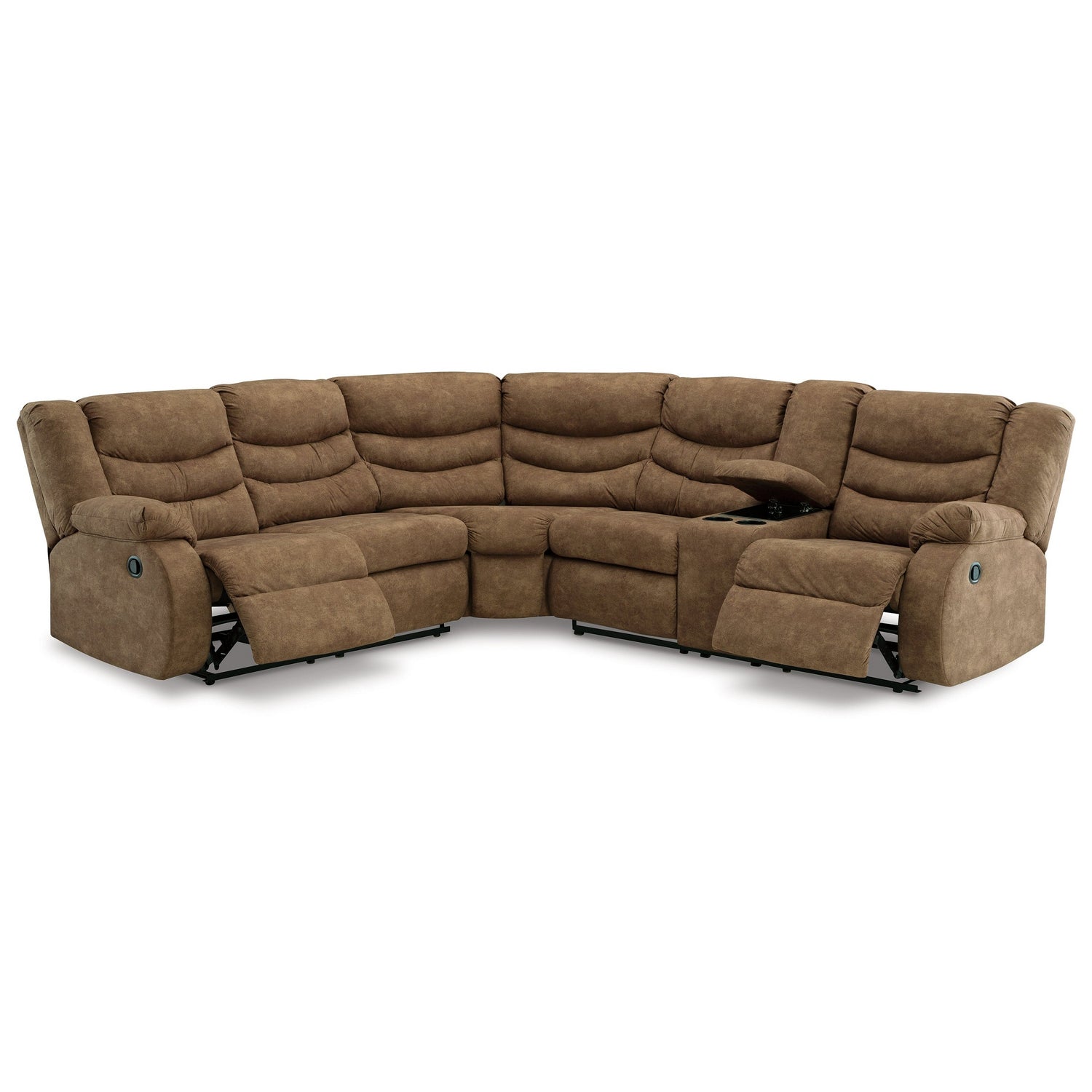 Partymate 2-Piece Reclining Sectional Ash-36902S1