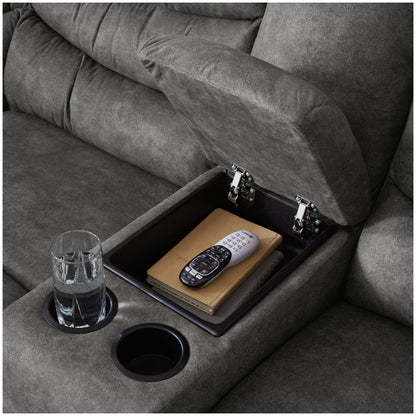 Partymate 2-Piece Reclining Sectional Ash-36903S1