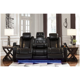 Party Time Reclining Sofa and Loveseat Ash-37003U1