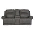 Austere Reclining Loveseat with Console Ash-3840194