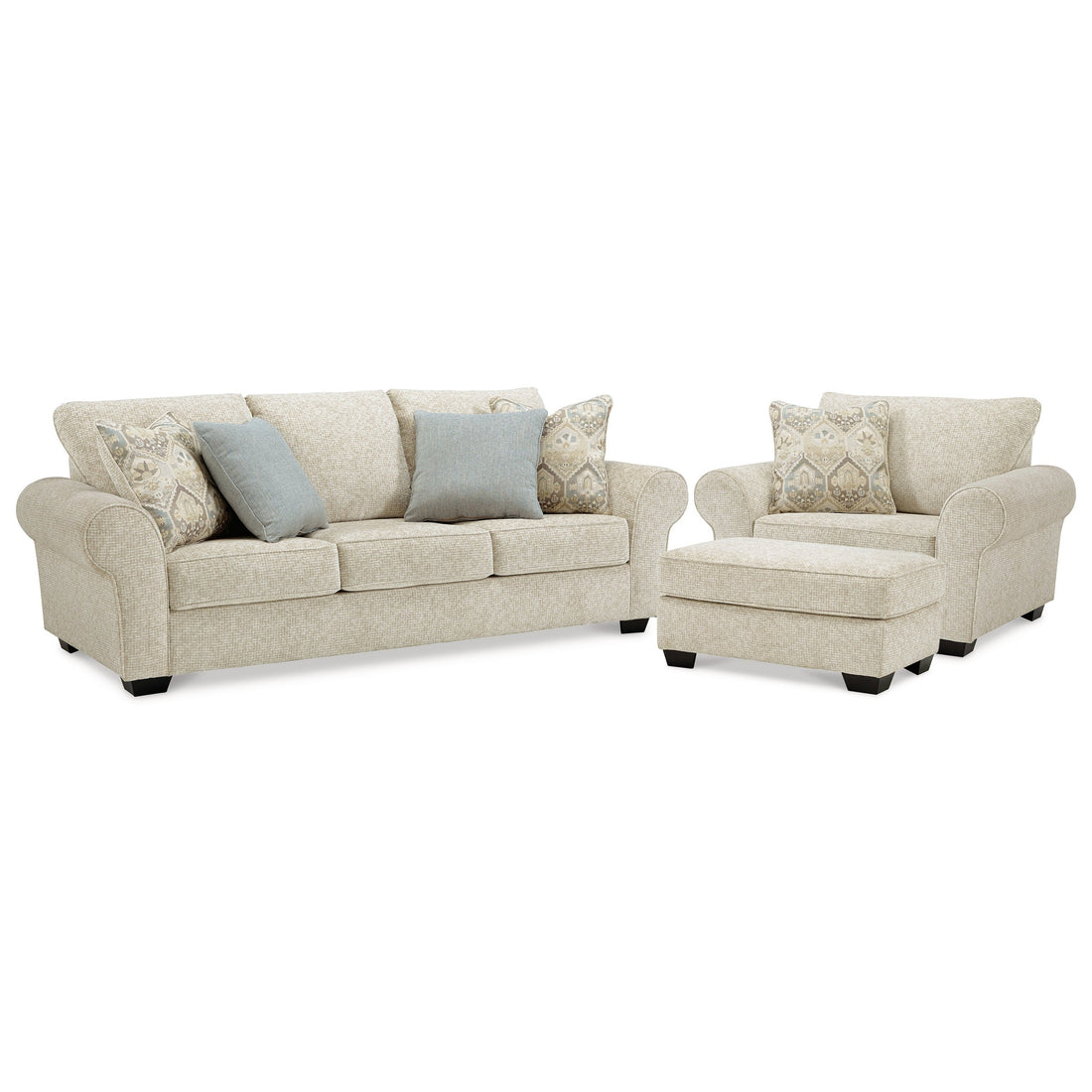 Haisley Sofa, Chair, and Ottoman Ash-38901U2