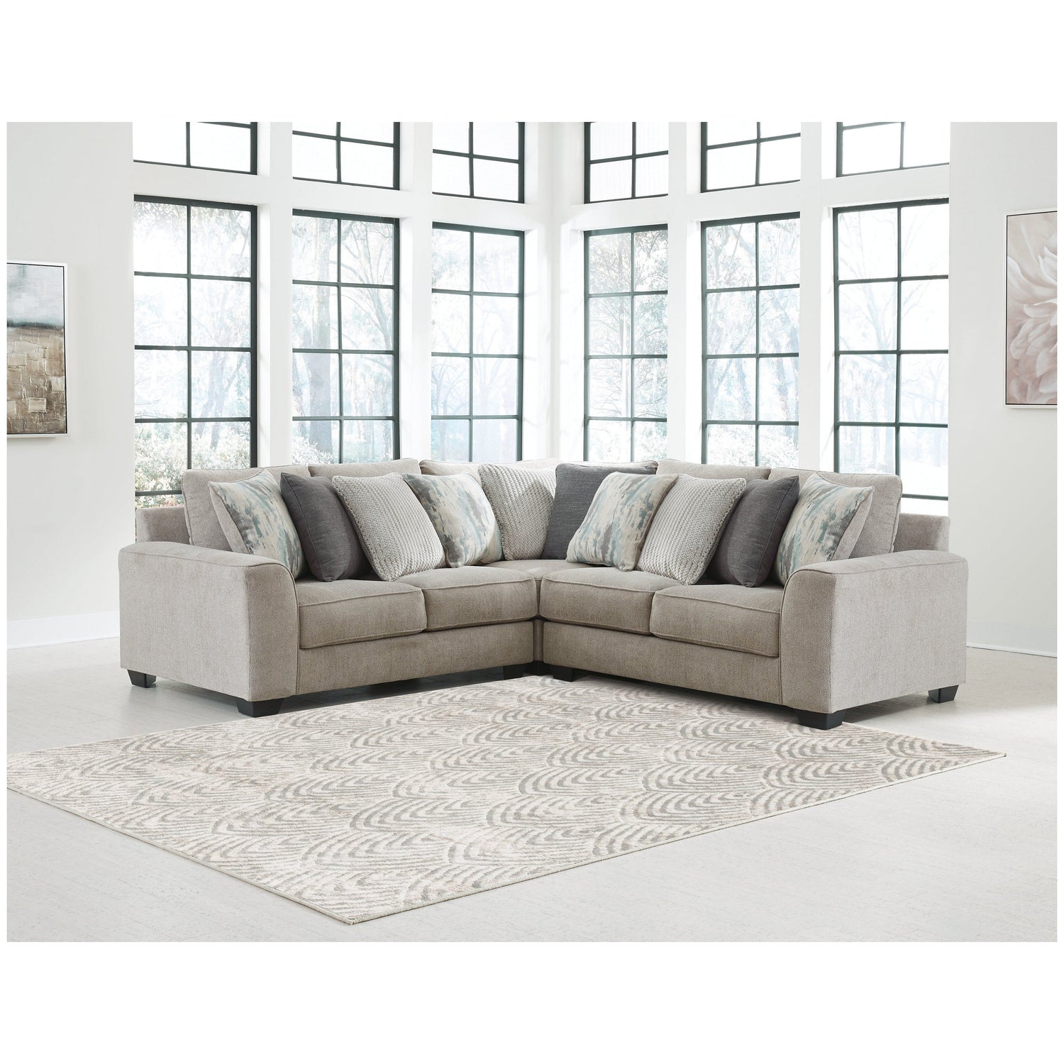 Ardsley 3-Piece Sectional Ash-39504S17