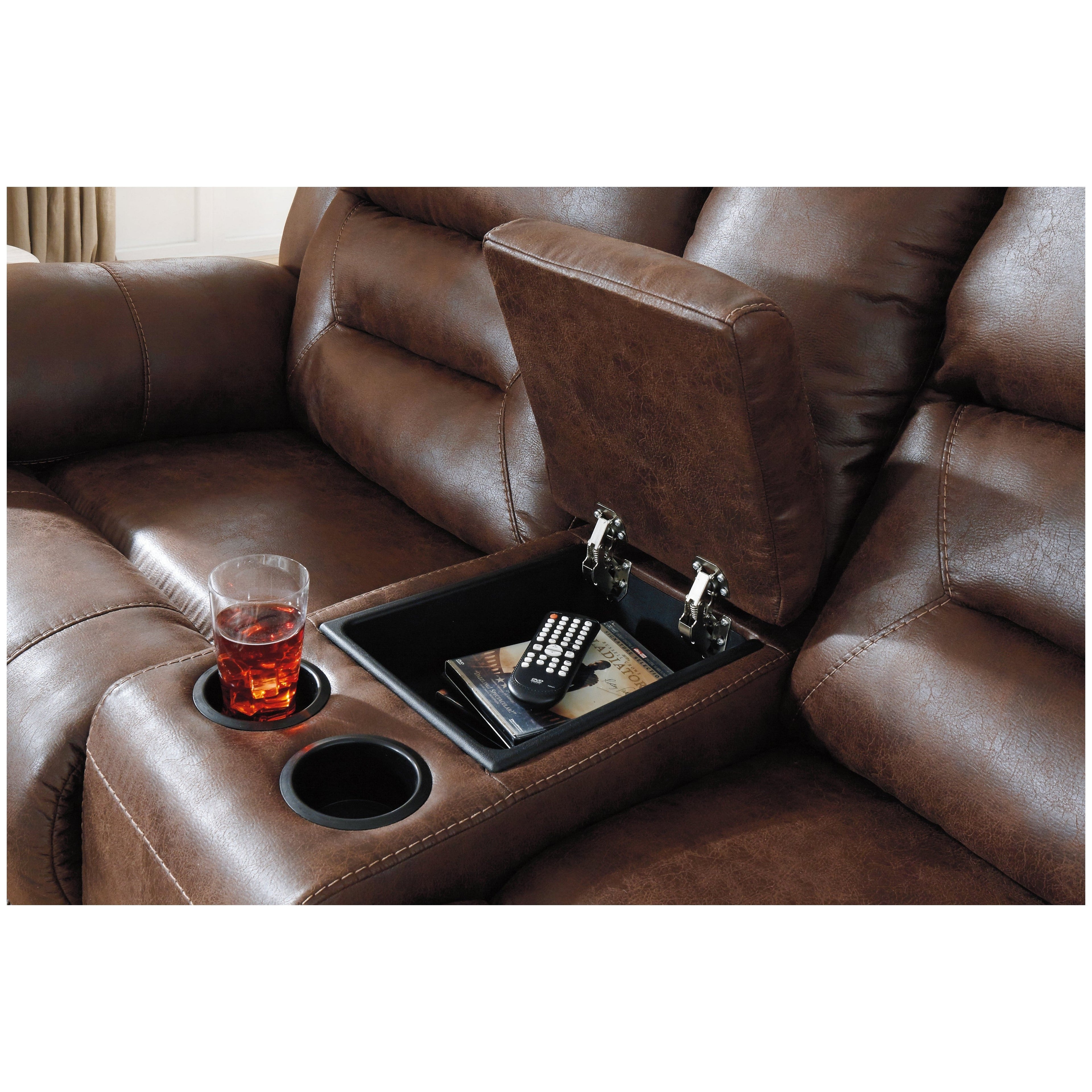 Stoneland Power Reclining Loveseat with Console