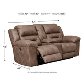 Stoneland Power Reclining Loveseat with Console