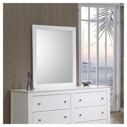 Selena Rectangular Dresser Mirror Buttermilk 400234