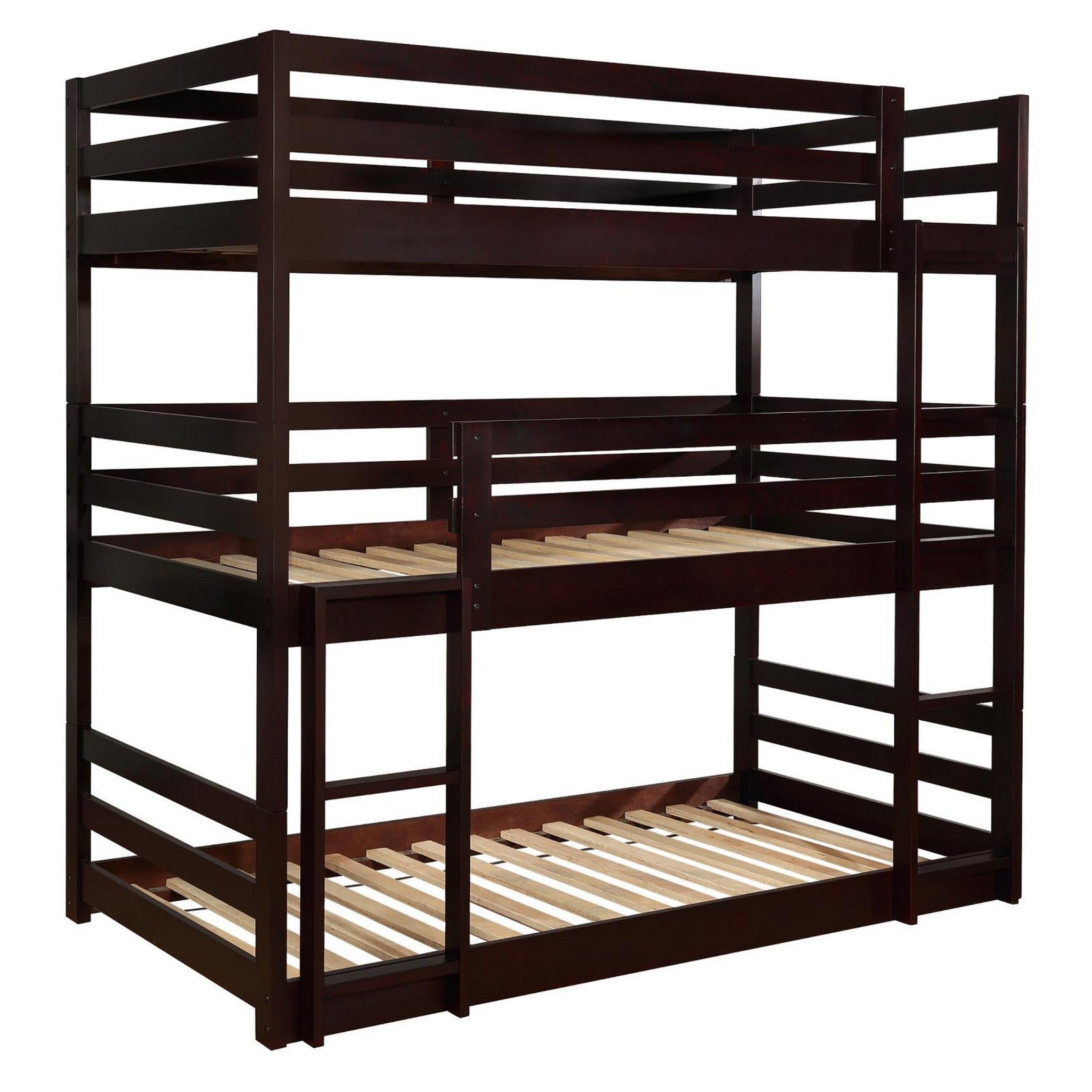 Sandler Twin Triple Bunk Bed Cappuccino 400302