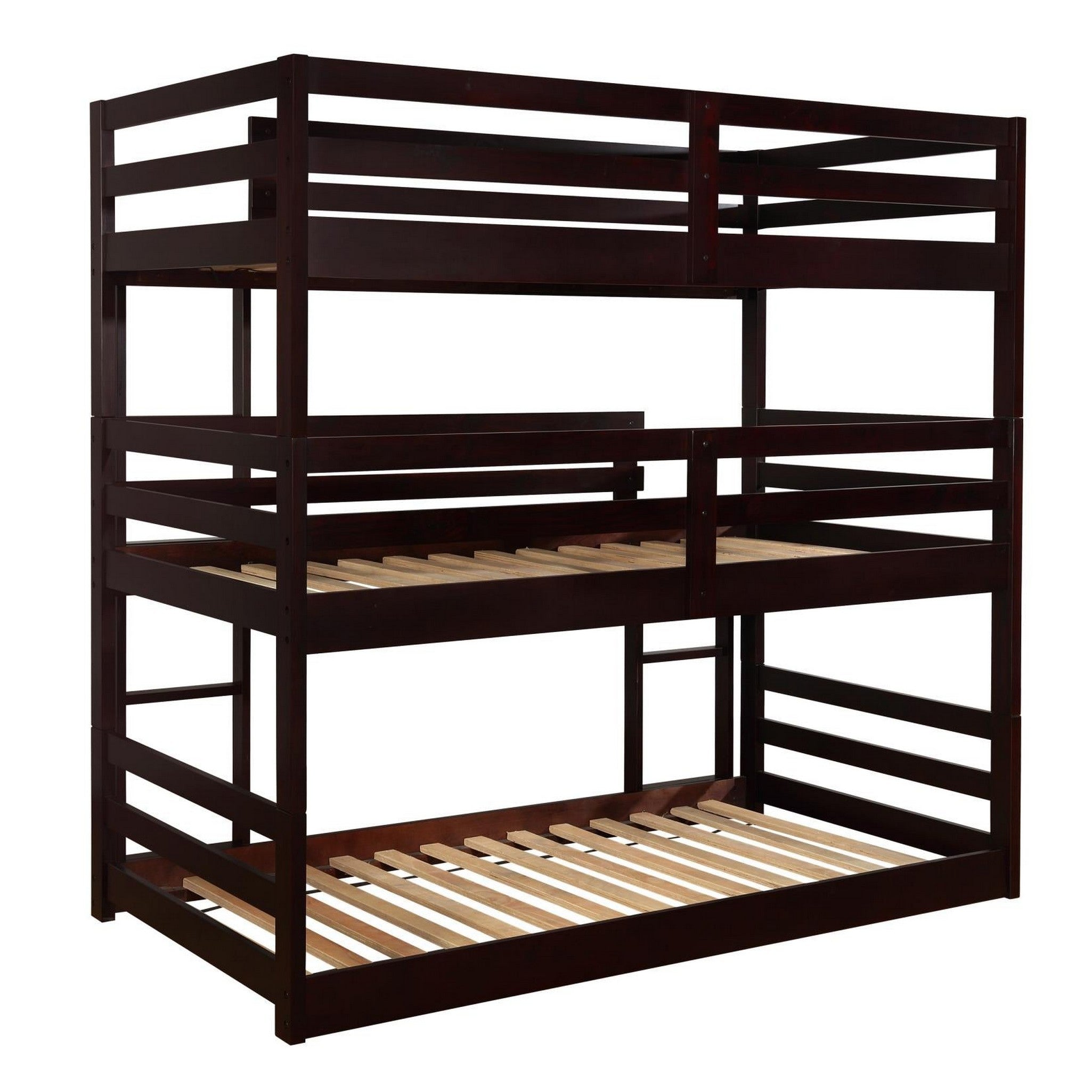 Sandler Twin Triple Bunk Bed Cappuccino 400302