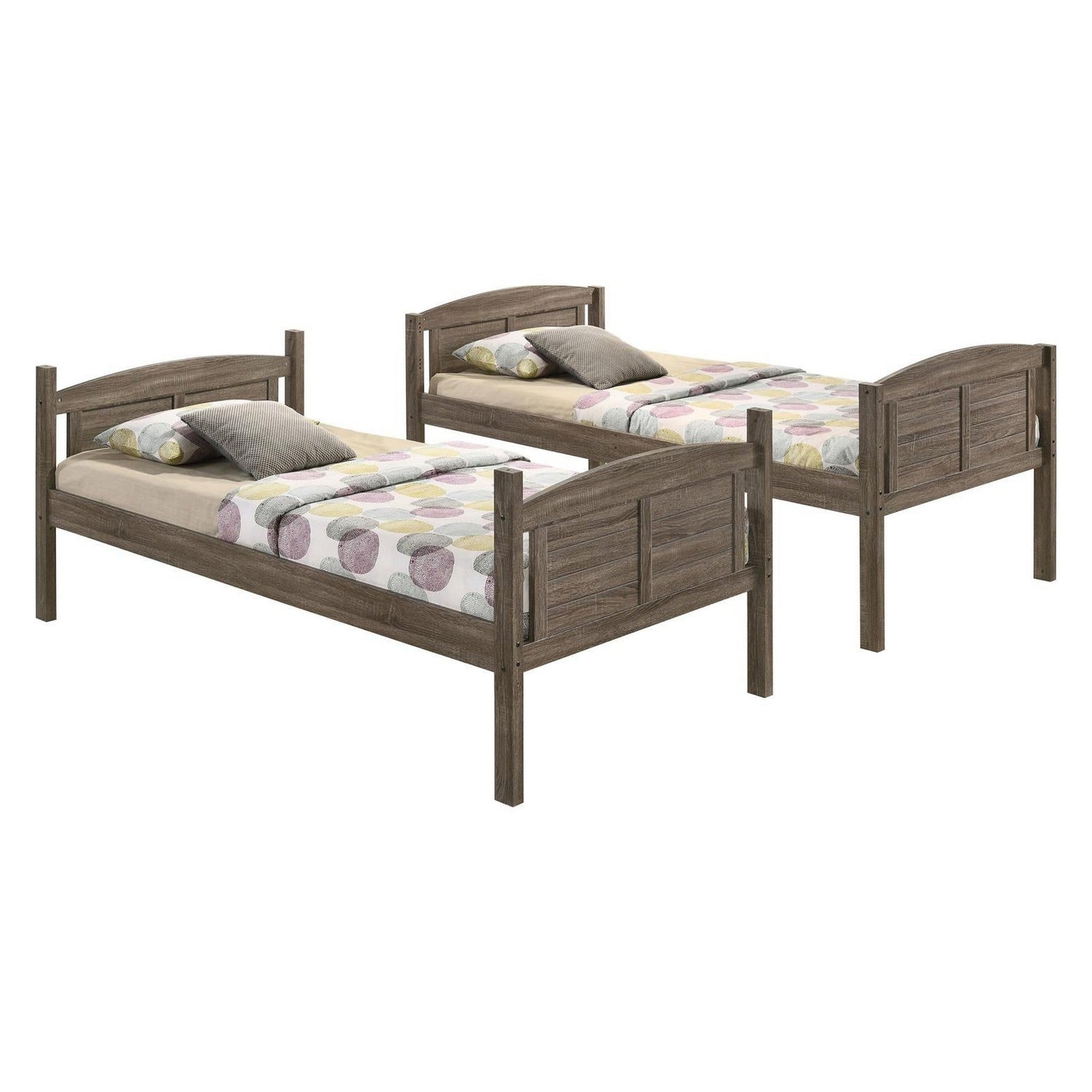 Flynn Twin over Twin Bunk Bed Weathered Brown 400808