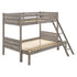 Ryder Twin over Full Bunk Bed Weathered Taupe 400819