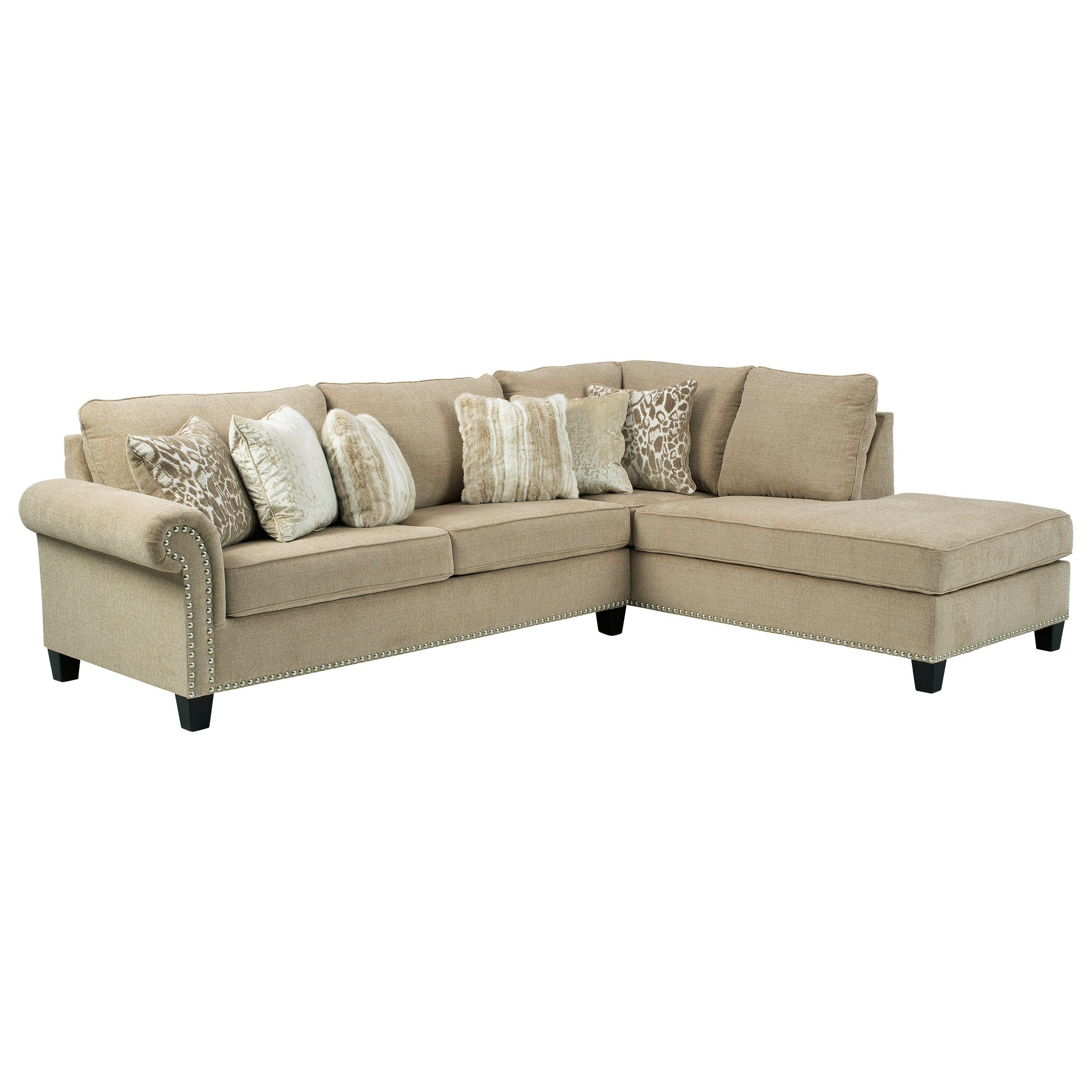 Dovemont 2-Piece Sectional with Ottoman Ash-40401U1