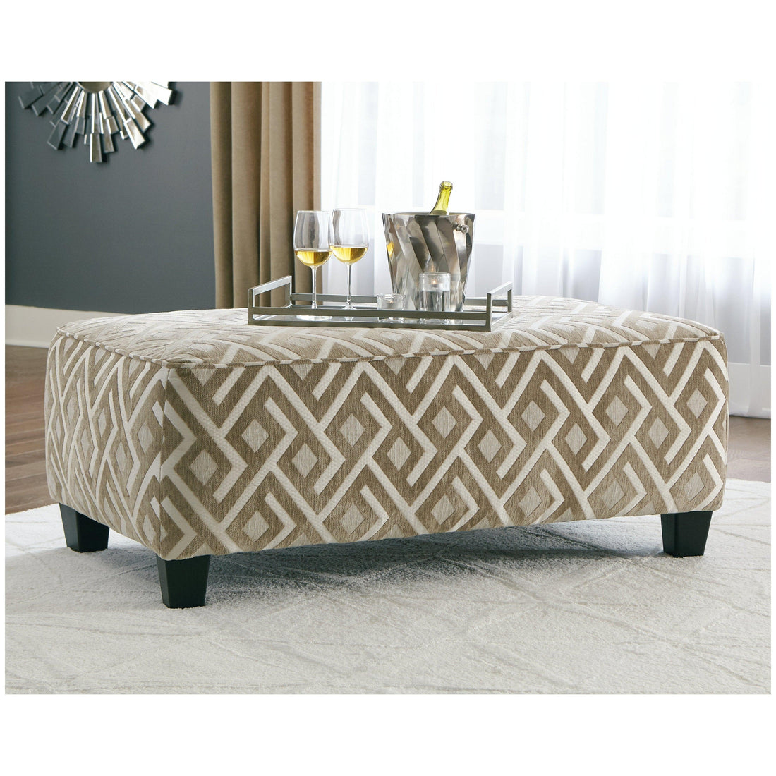 Dovemont Oversized Accent Ottoman Ash-4040108