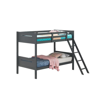 Littleton Twin/Twin Bunk Bed Grey 405051GRY