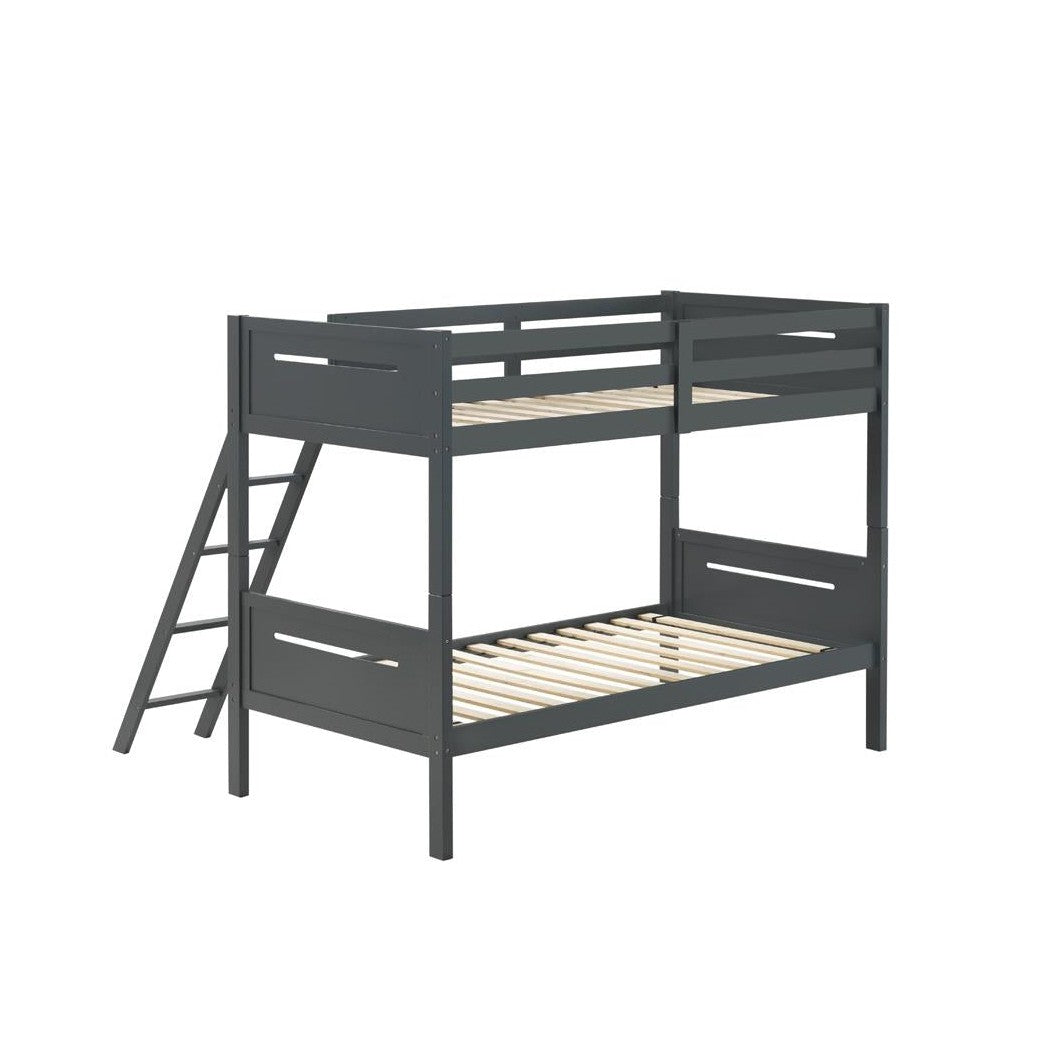 Littleton Twin/Twin Bunk Bed Grey 405051GRY