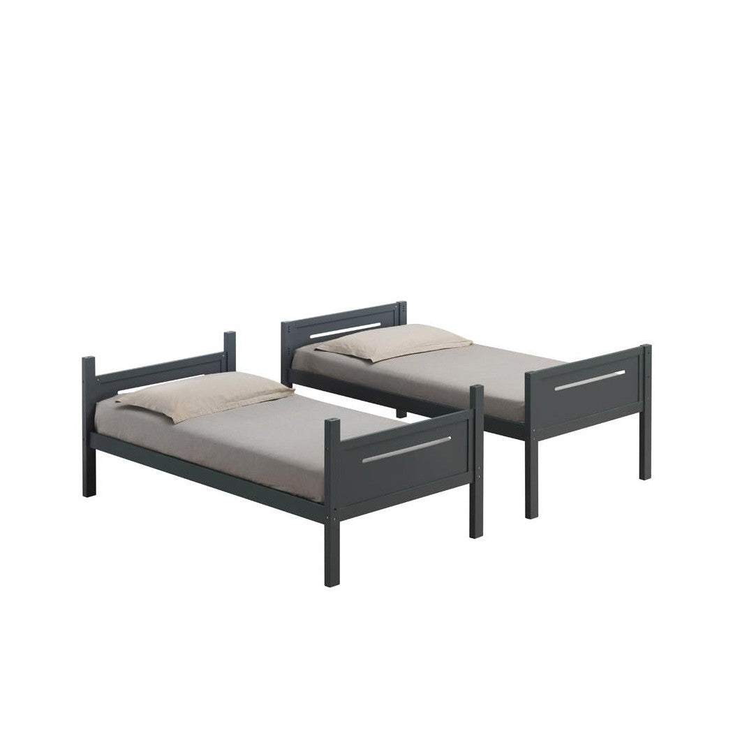 Littleton Twin/Twin Bunk Bed Grey 405051GRY