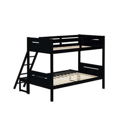 Littleton Littleton Twin/Full Bunk Bed Black 405052BLK