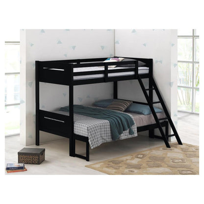 Littleton Littleton Twin/Full Bunk Bed Black 405052BLK