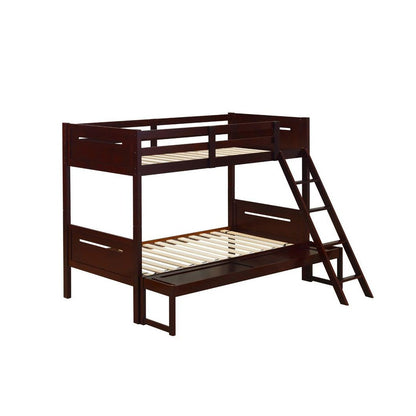 Littleton Littleton Twin/Full Bunk Bed Espresso 405052BRN