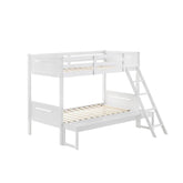 Littleton Twin/Full Bunk Bed White 405052WHT