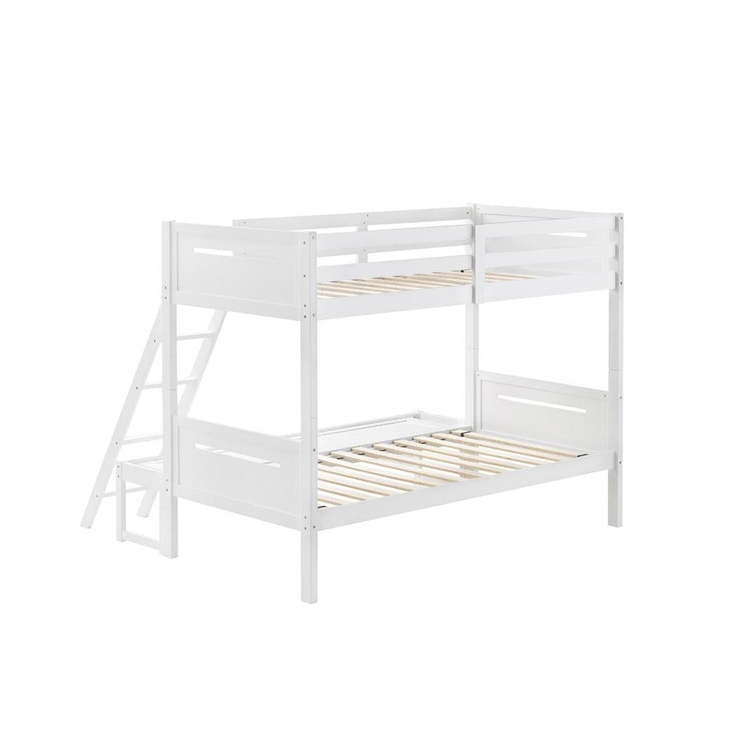 Littleton Twin/Full Bunk Bed White 405052WHT