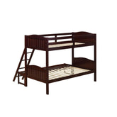 Arlo Twin/Full Bunk Bed with Ladder Espresso 405054BRN