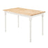 Taffee Rectangle Dining Table Natural Brown and White 4147