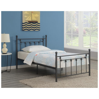 Canon Metal Slatted Headboard Platform Bed 422740F