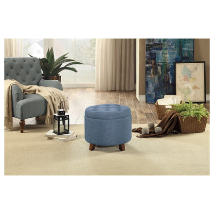 STORAGE OTTOMAN CUBE, BLUE 4500-F1