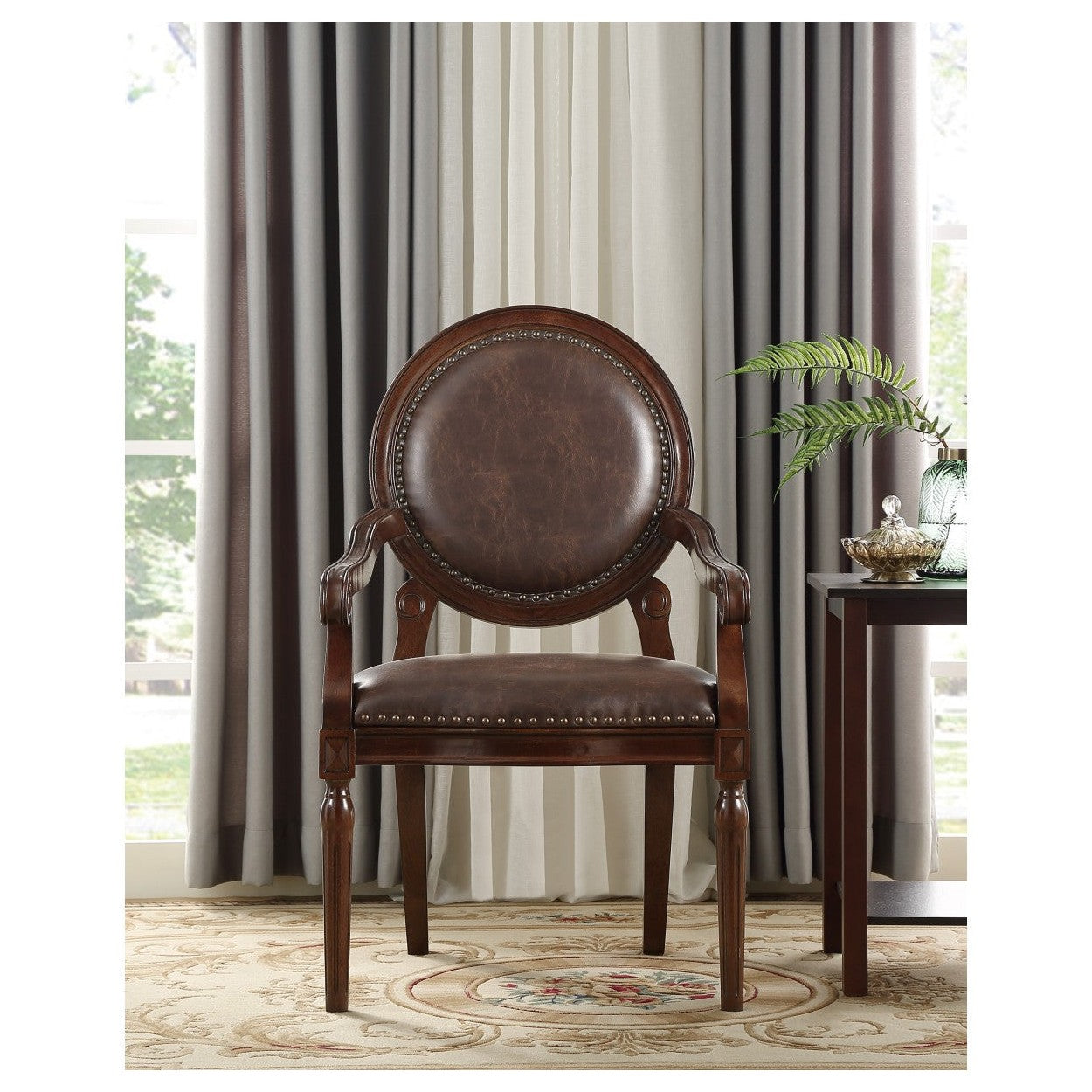 ACCENT DESK CHAIR (K/D) 4524DBR