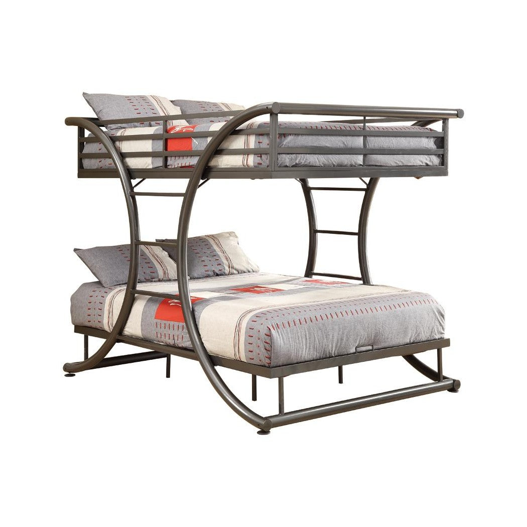 Stephan Full over Full Bunk Bed Gunmetal 460078