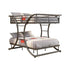 Stephan Full over Full Bunk Bed Gunmetal 460078