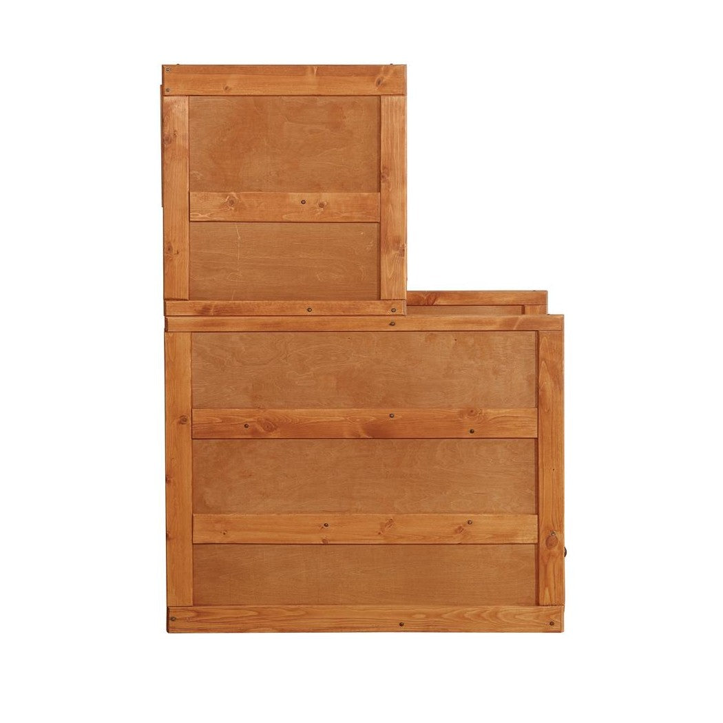 Wrangle Hill 4-drawer Stairway Chest Amber Wash 460098